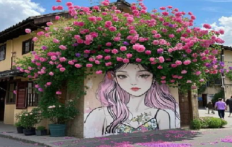 金秀怎么设计网红打卡墙绘