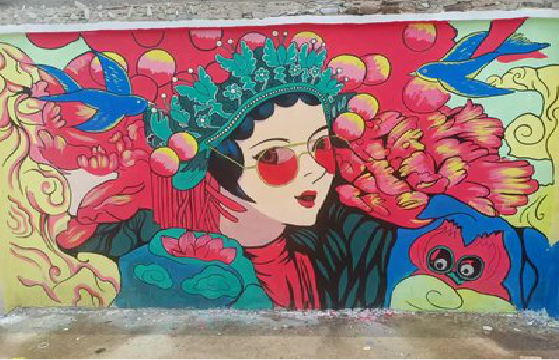 金秀墙体彩绘-网红墙