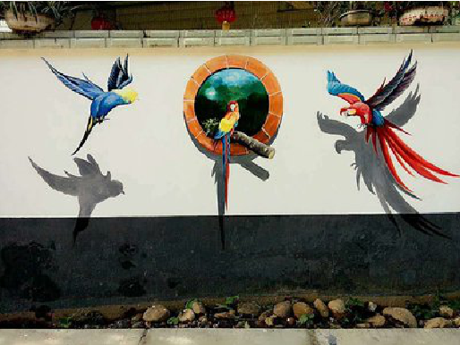 金秀视觉错位-3D墙绘设计