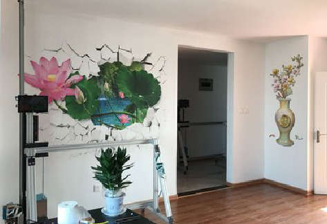 金秀墙体彩绘相比墙纸的优势。