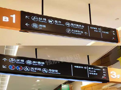 金秀如何通过商场标识牌引导客流分布？