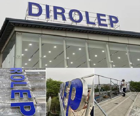 金秀楼顶发光字安装的注意事项。